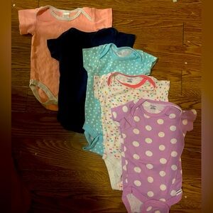Baby Girls 5 pack Onesies